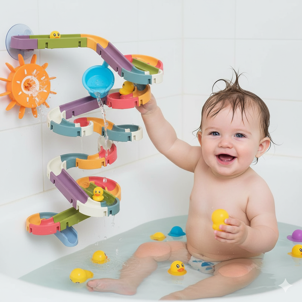 Interactive Bath Play Set for Toddlers with Creative Water Flow Design