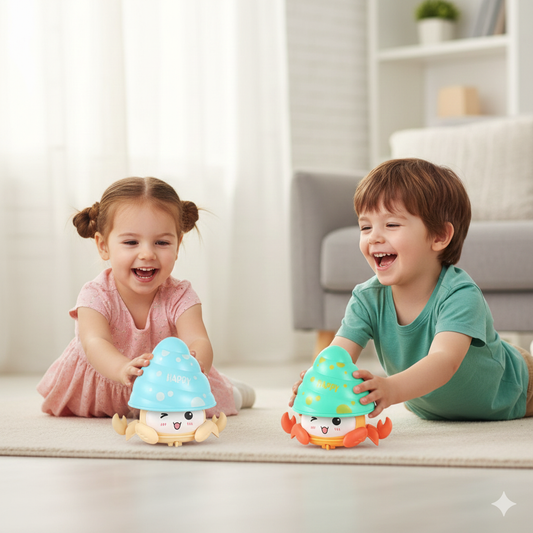 Racing crab - Push & Go Crab Toy for Kids (Battery-Free Fun)