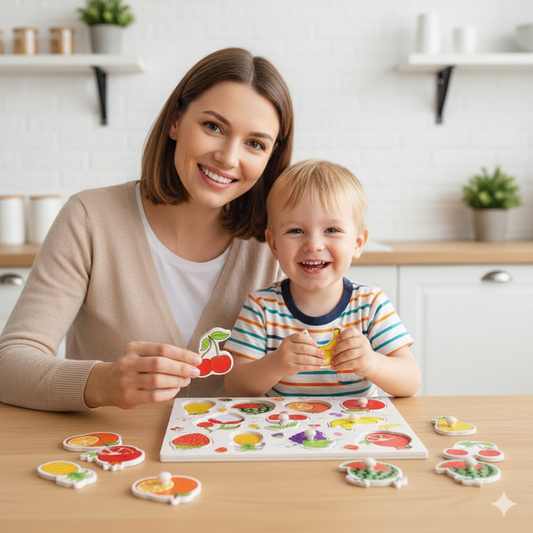 Puzzleino – Premium Wooden Learning Puzzle for Toddlers