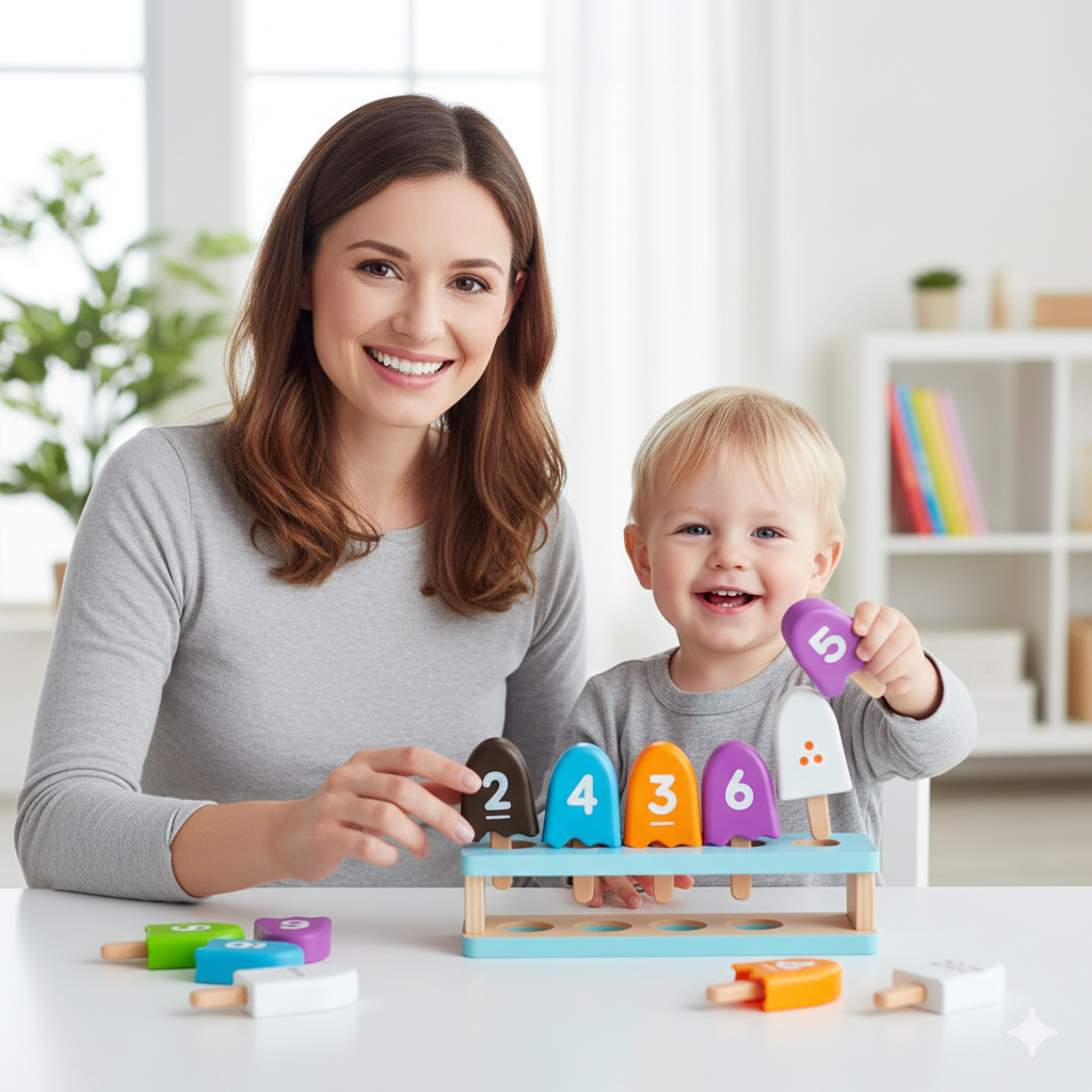 Smart Mug – Ice Cream Number Matching Game for Early Maths Learning & Skill Development