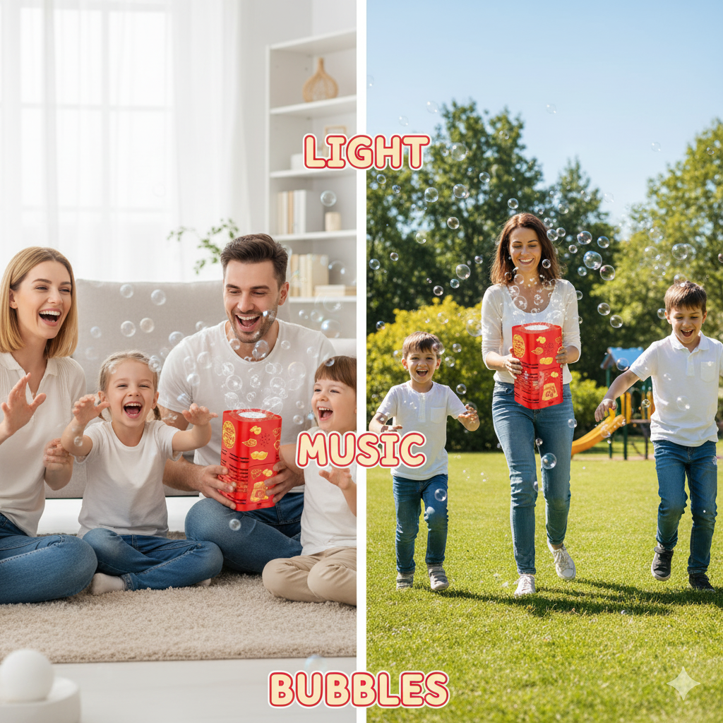 Safe Bubble Show Machine | Party & Garden Toy For Kids