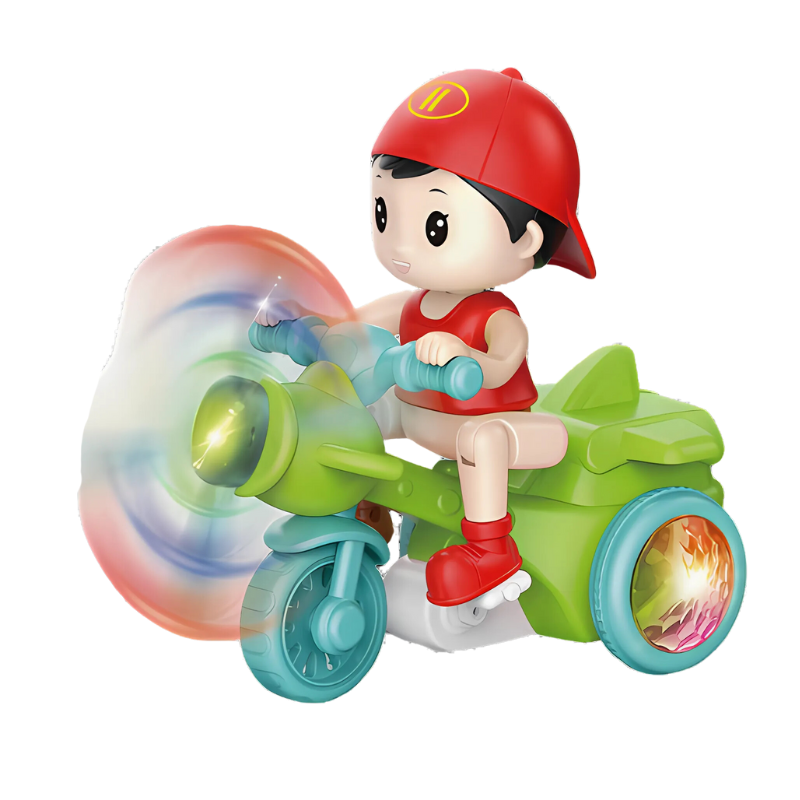 Spin, Ride & Explore – The Ultimate 360° Electric Rock Biker Adventure Toy