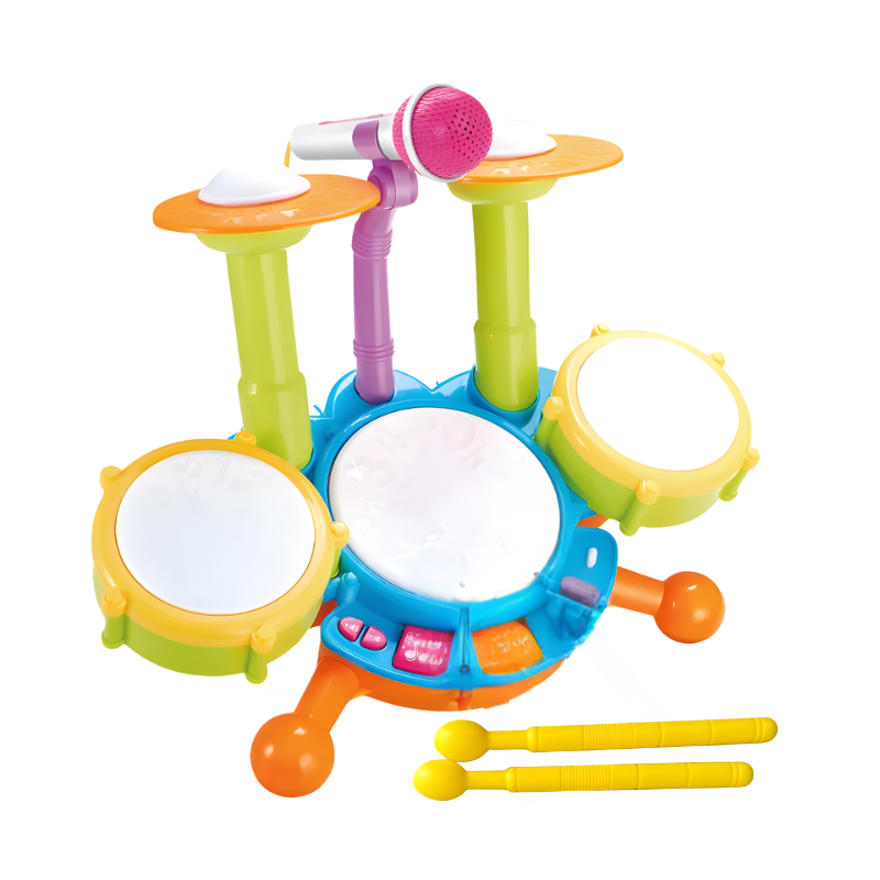 Kids Drum Set – Musical Rhythm Learning &amp; Light-Up Interactive Toy