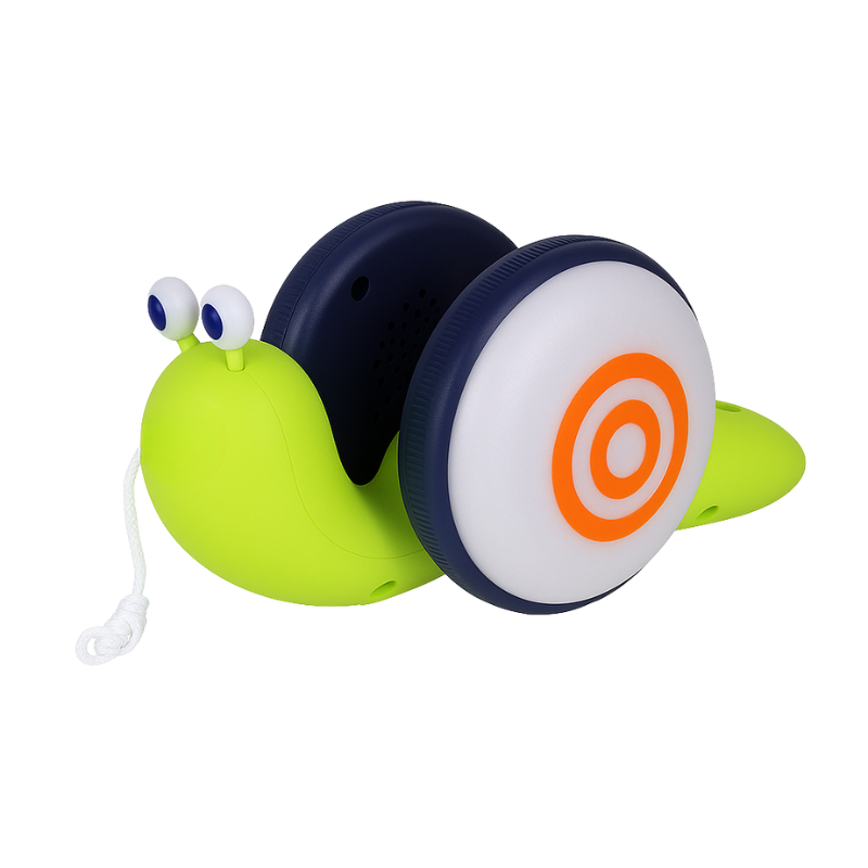 Musical Pull-Along Snail Toy For Early Walking Fun