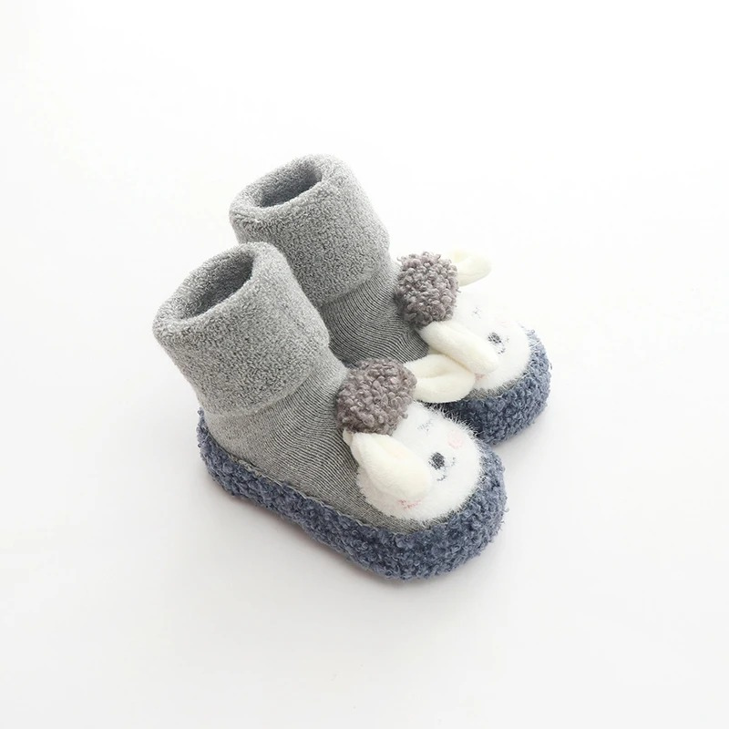 Cozy Paw Baby Plush Shoes - Soft Non-Slip Cartoon Booties for Babies