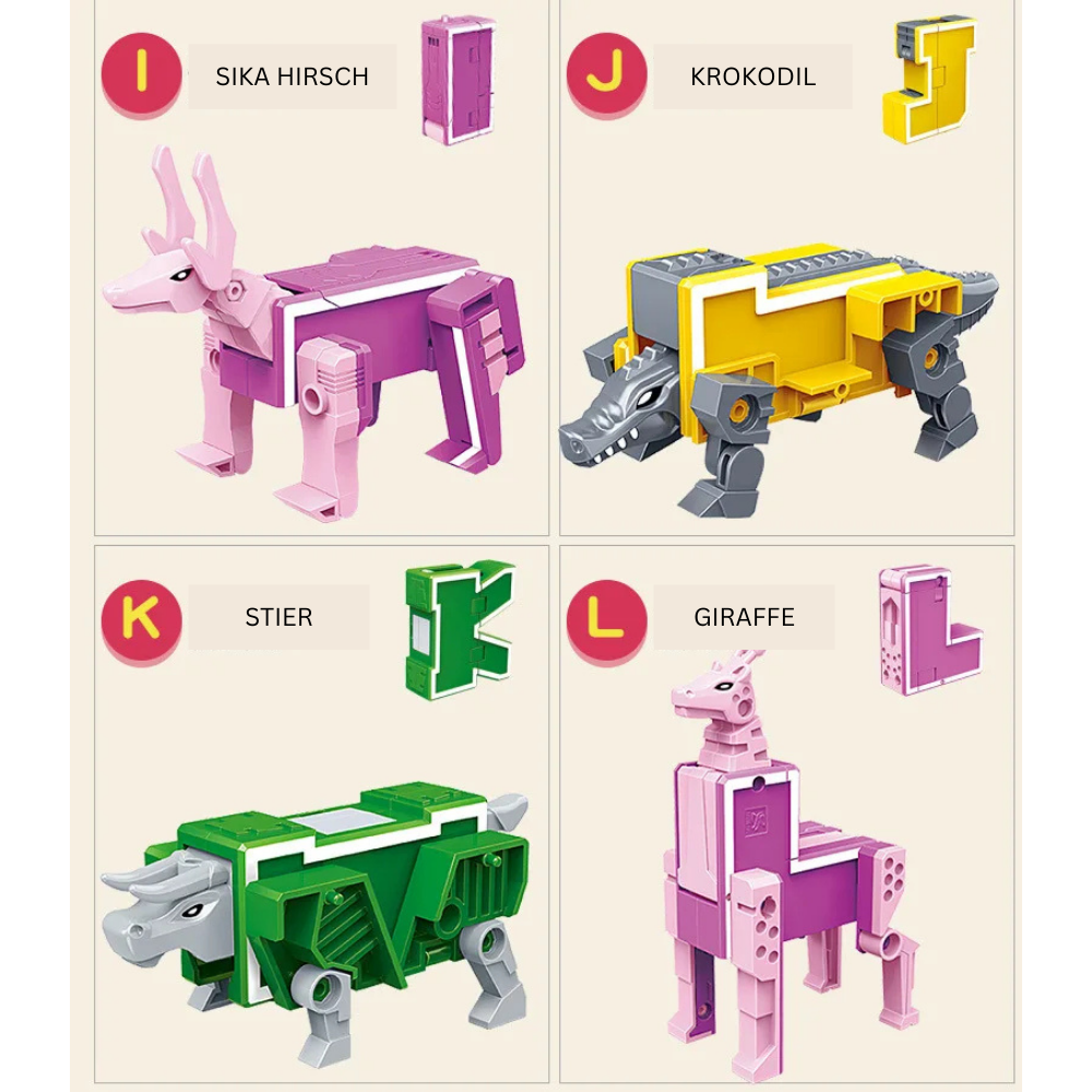 26 Alphabet Transformer Toy – Learn Letters Through Fun Transformations
