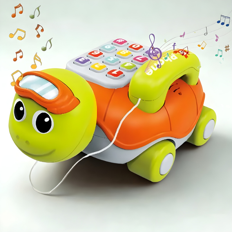 Musical Crawling Turtle with Lights & Movement – Baby Sensory Toy