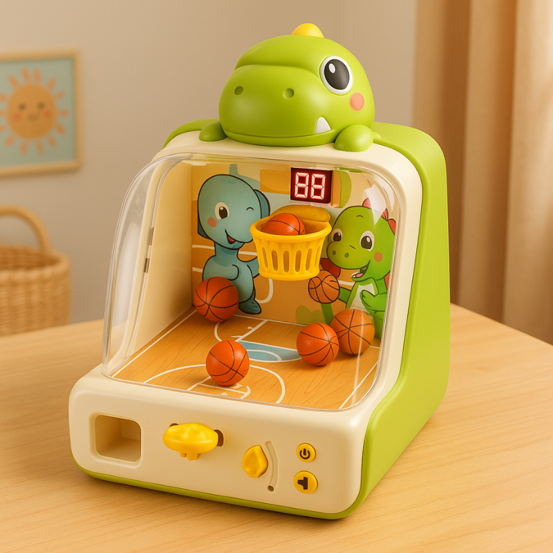 Dino Basketball Game – LED Arcade Fun for the Whole Family