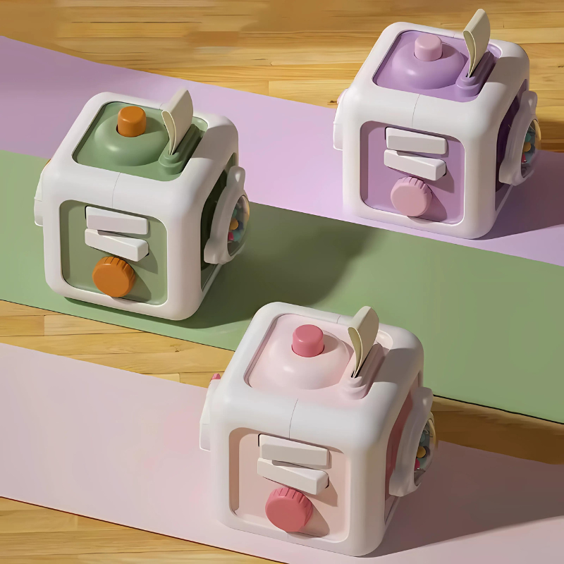 Touch Cube – Montessori Sensory Activity Cube for Early Learning & Motor Skills