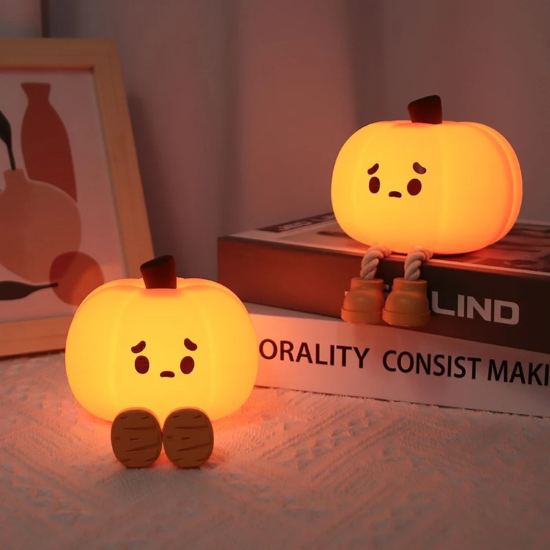Dream Pumpkin – Cozy Dimmable Night Light for Peaceful Sleep