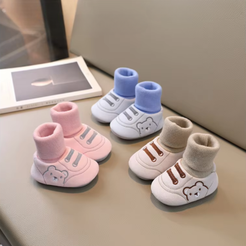 Cozy Steps – Breathable Soft-Sole First Walking Baby Shoes