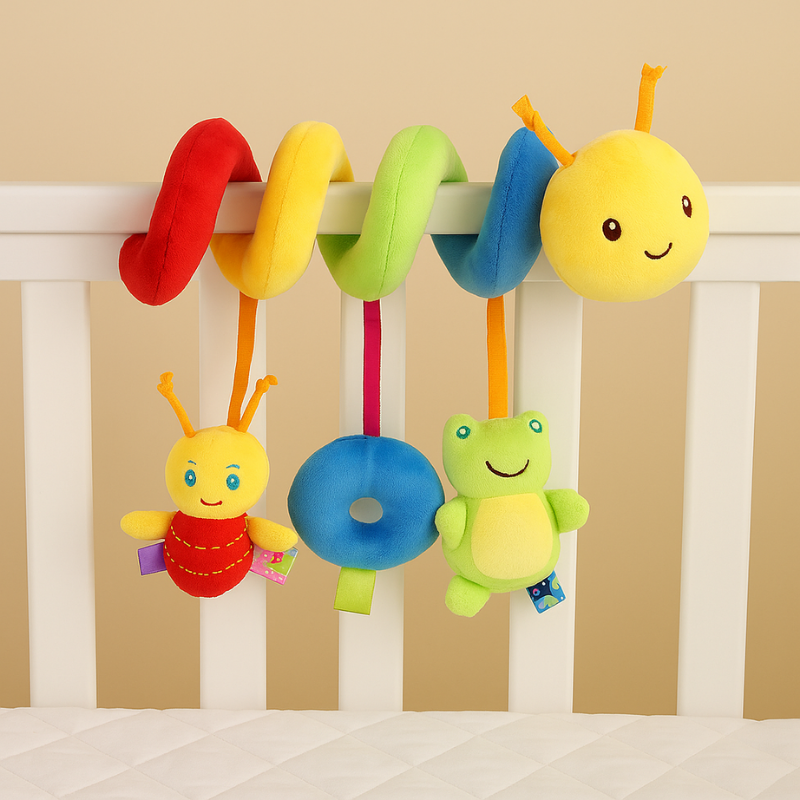 Ringed Raupe – Sensory Spiral Toy for Babies On the Go
