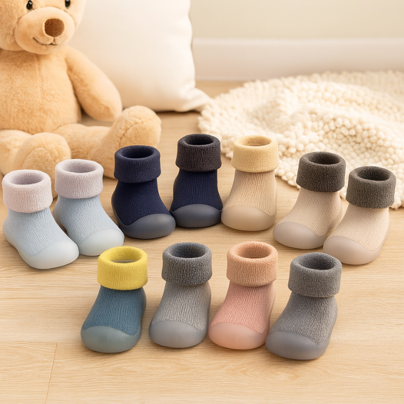 Knitted Baby Sock Shoes – Soft Warm First Walker Comfort