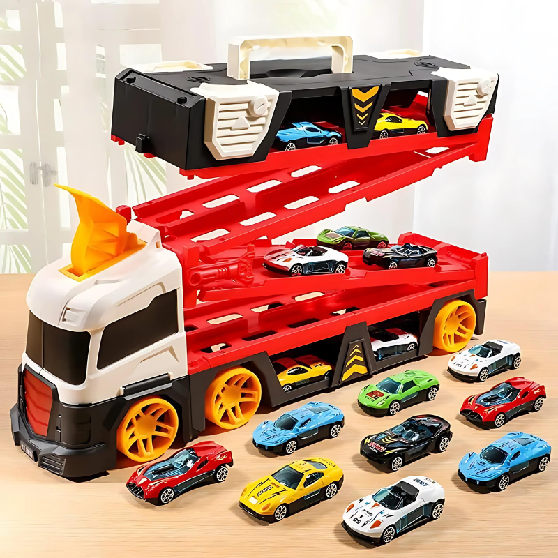 Mega Truck – Car Transporter with Dual Racing Track