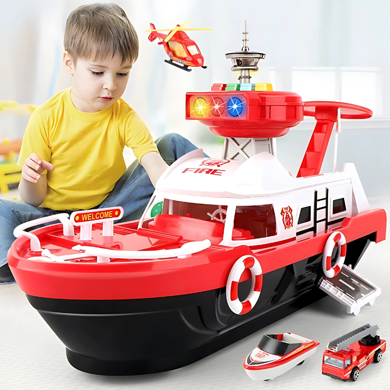 Rescue Fleet – The Ultimate 3-in-1 Emergency Mission Playset for Little Heroes