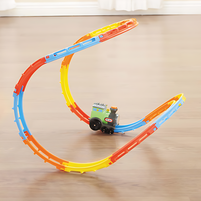 Loop-Lok - Flexible 3D Train Track System with Lights & Sound