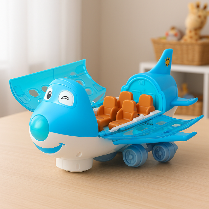 Air Magic Flying Toy – 360° Rotating Light & Music Adventure Plane