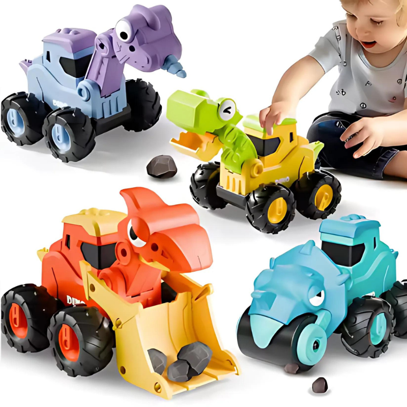 Push & Go Dinosaur Vehicle Playset for Kids