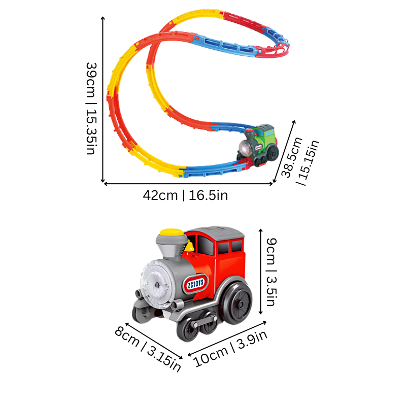 Loop-Lok - Flexible 3D Train Track System with Lights & Sound