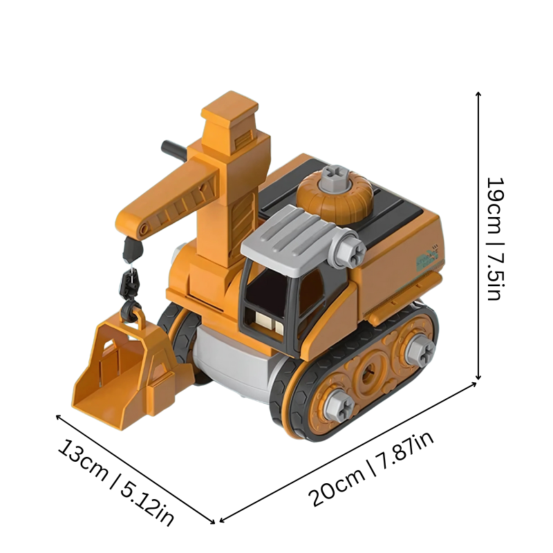 Build, Create & Construct – The Ultimate 4-in-1 Mega Excavator Adventure Set
