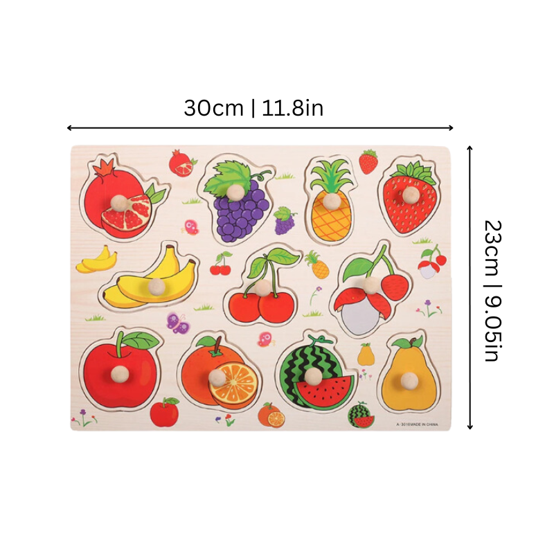 Puzzleino – Premium Wooden Learning Puzzle for Toddlers