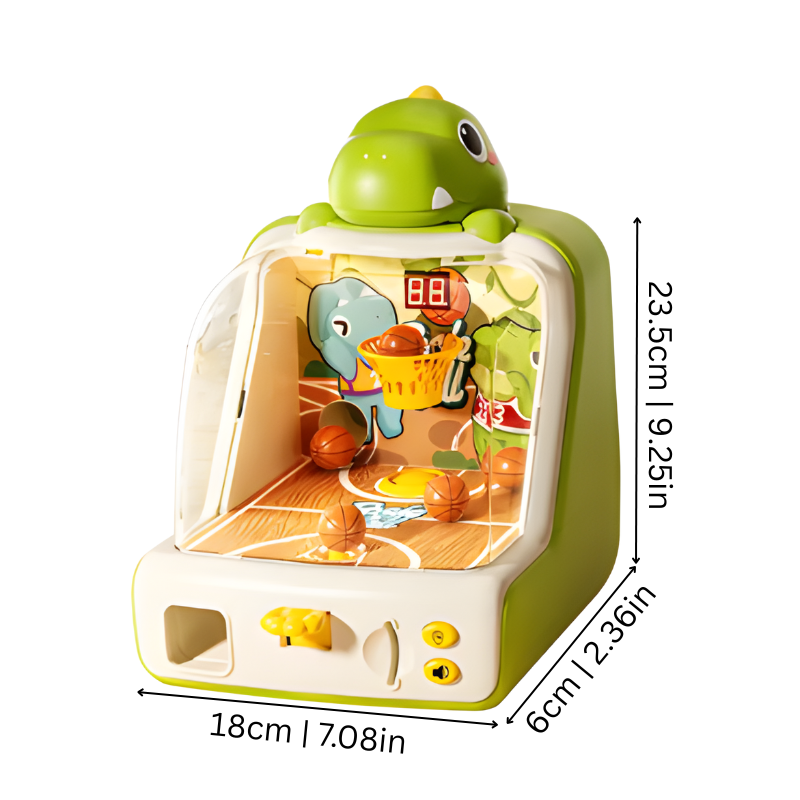 Dino Basketball Game – LED Arcade Fun for the Whole Family