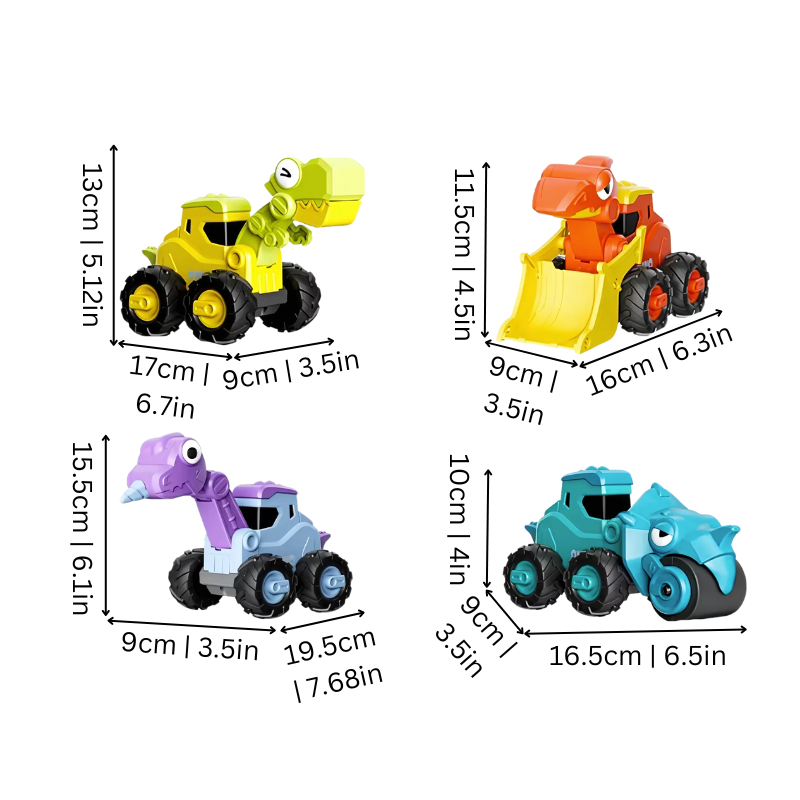 Push & Go Dinosaur Vehicle Playset for Kids