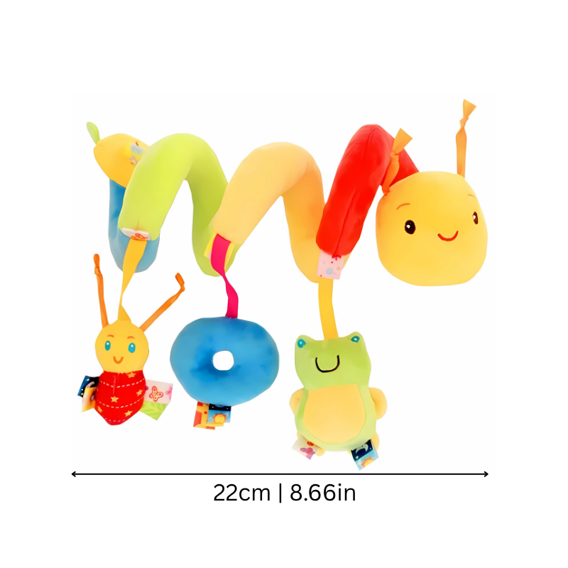 Ringed Raupe – Sensory Spiral Toy for Babies On the Go