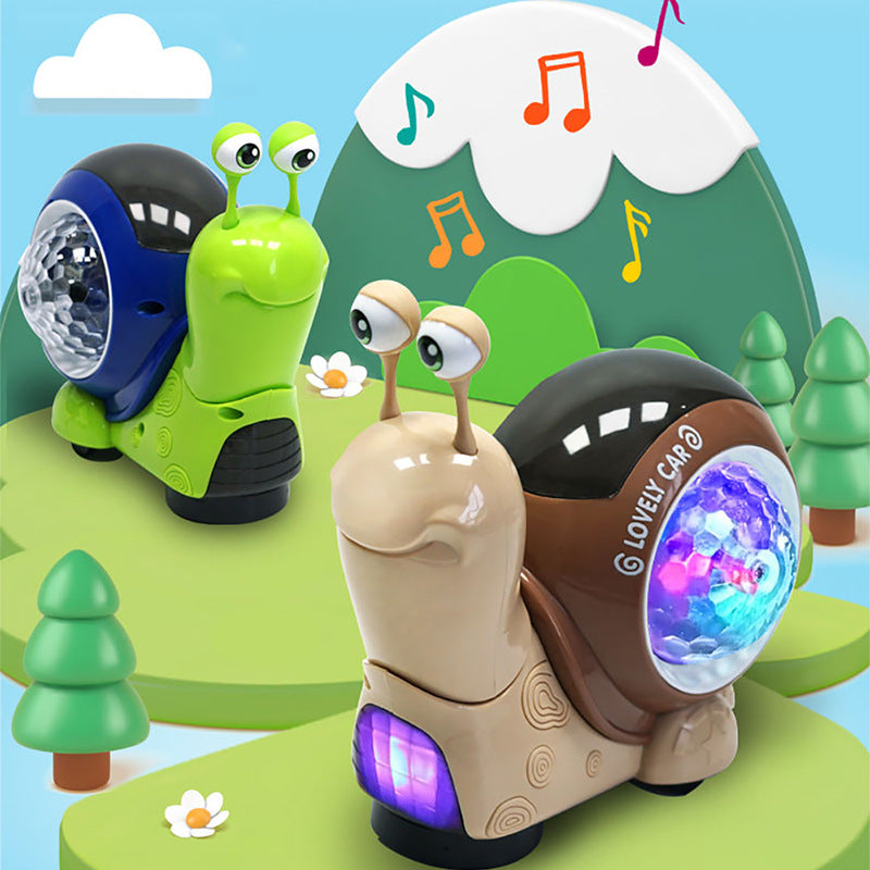 Light & Music Crawling Snail Toy – Sensory Baby Learning Toy