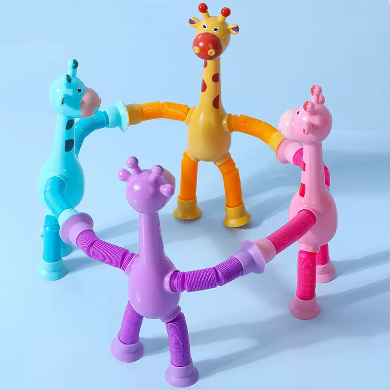 Sensory Suction Cup Giraffe Toy – Montessori Baby Motor Skills & Early Learning Toy