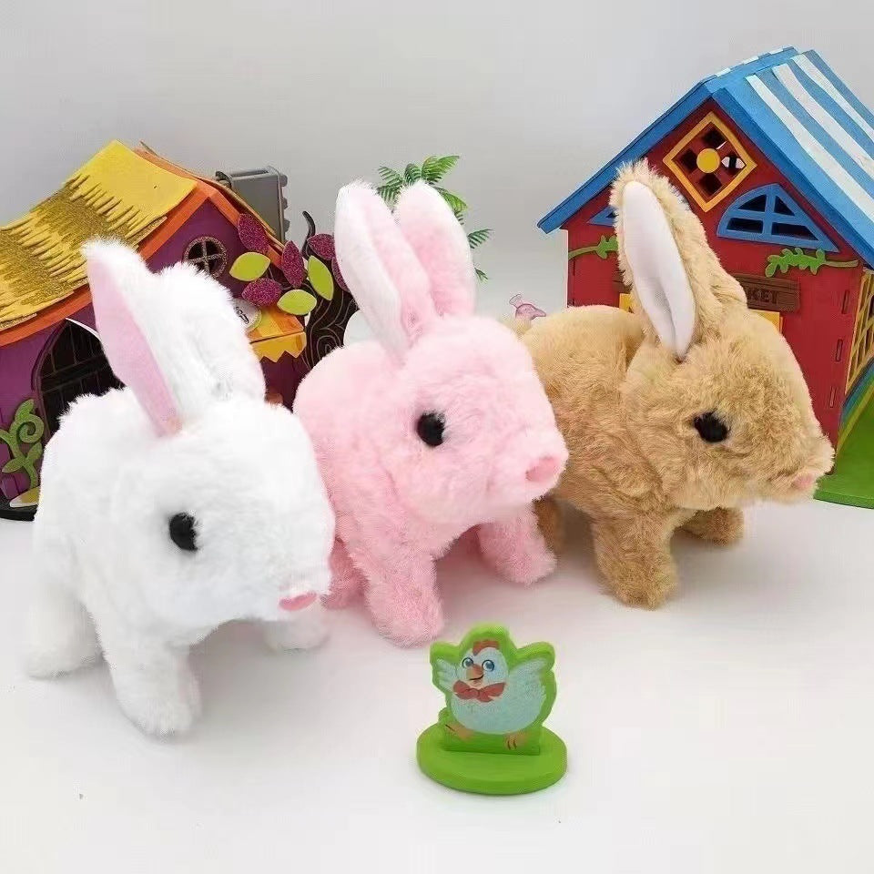 Hopping Plush Bunny – Interactive Soft Toy for Play & Cuddles