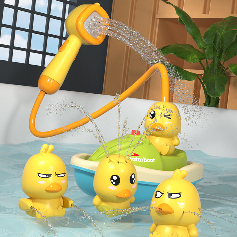 Duck Fountain Bath Toy – Interactive Bath Time Fun with Shower Head
