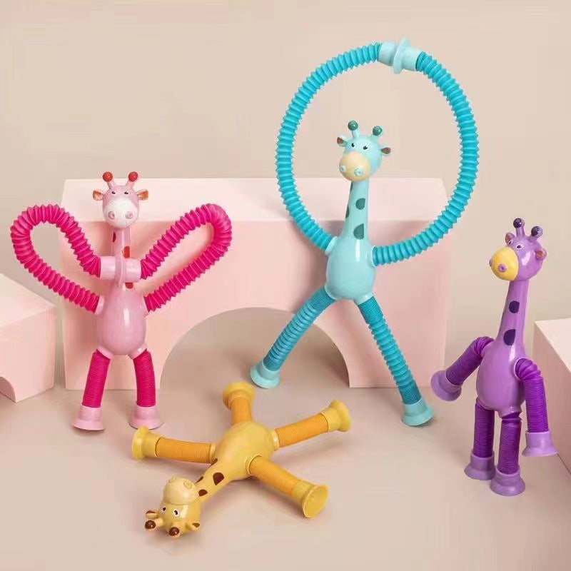 Sensory Suction Cup Giraffe Toy – Montessori Baby Motor Skills & Early Learning Toy