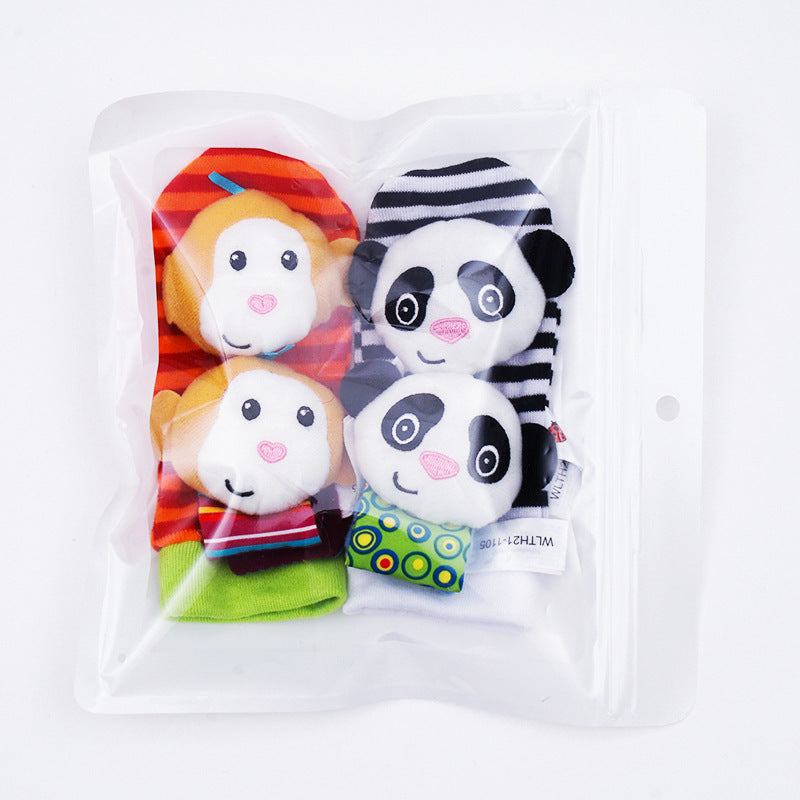 Sensory Plush Socks & Wrist Rattles – Fun Early Learning Development Set