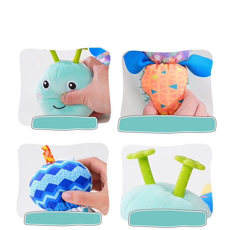 Sensory Musical Caterpillar – Soft Plush Rattle Toy For Babies