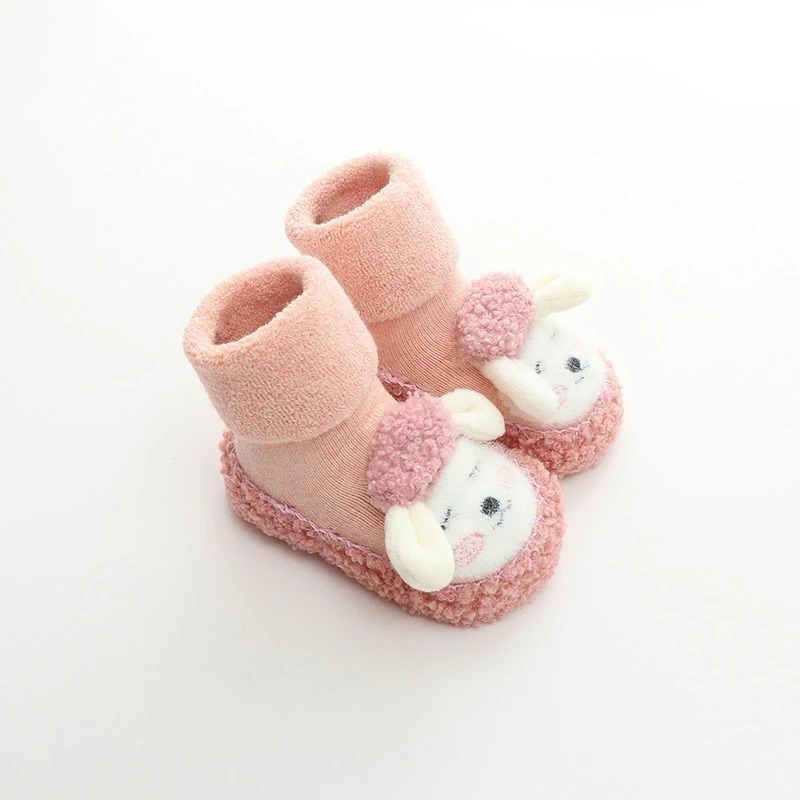 Cozy Paw Baby Plush Shoes - Soft Non-Slip Cartoon Booties for Babies