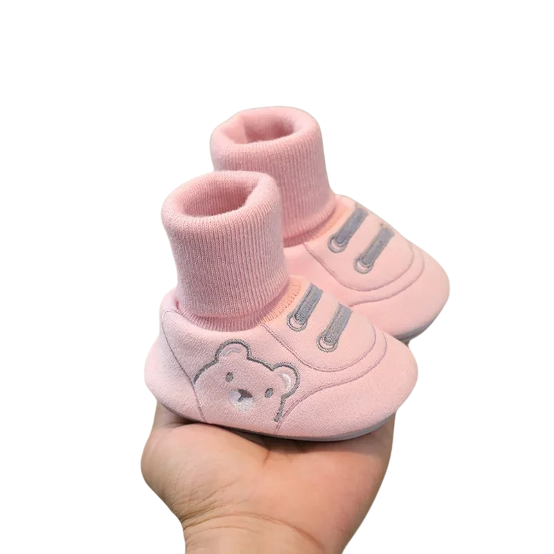 Cozy Steps – Breathable Soft-Sole First Walking Baby Shoes