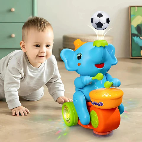 Musical Elephant with Floating Ball & Light Show