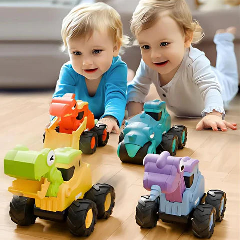 Push & Go Dinosaur Vehicle Playset for Kids