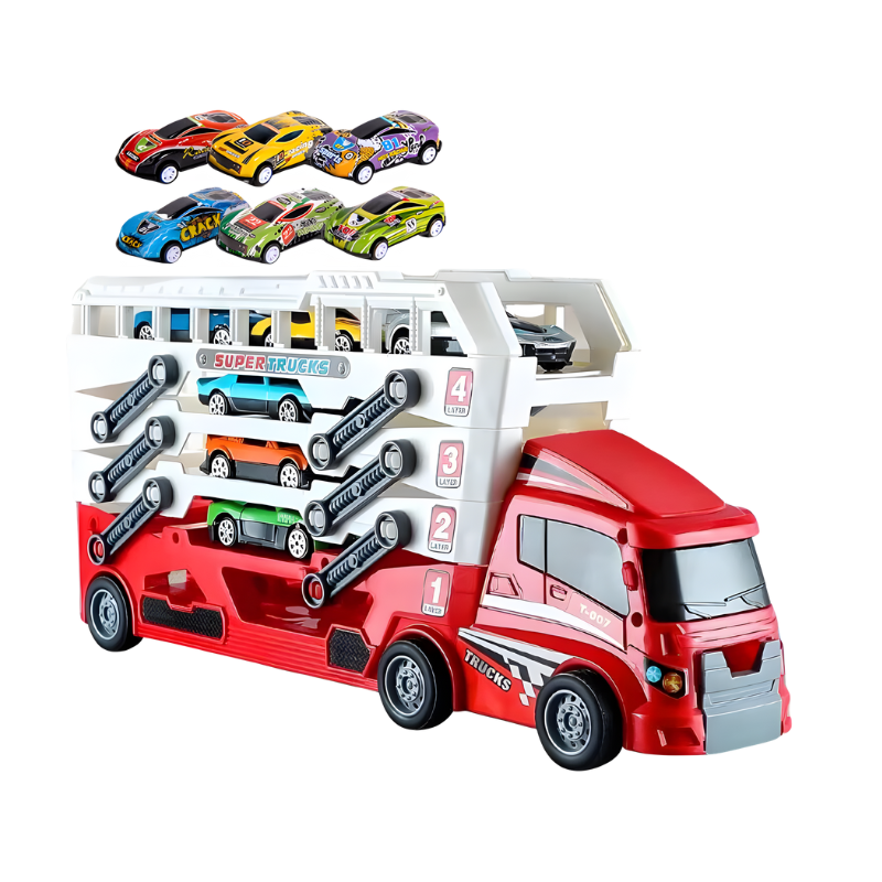 Load & Roll Transport Truck Set – Ultimate Racing Adventure & Creative Play Experience