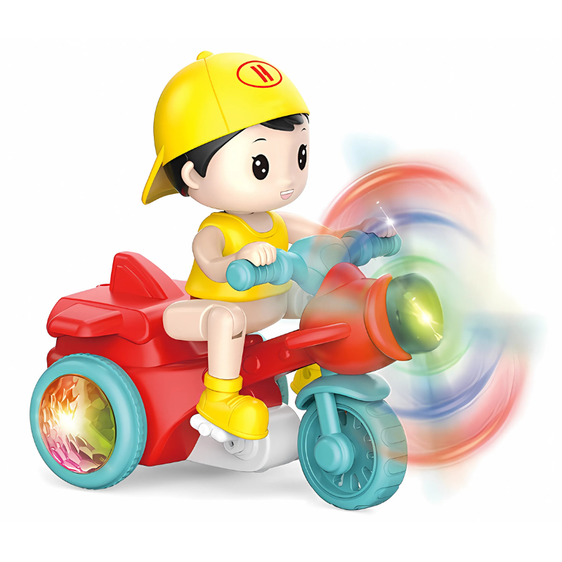 Spin, Ride & Explore – The Ultimate 360° Electric Rock Biker Adventure Toy