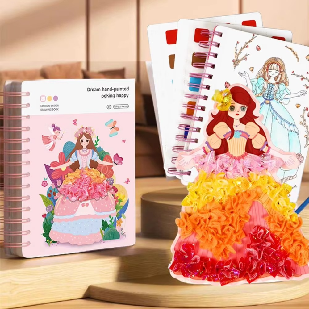 Magical Fashion Design Book – Creative Dress-Up & 3D Craft Activity Set For Kids
