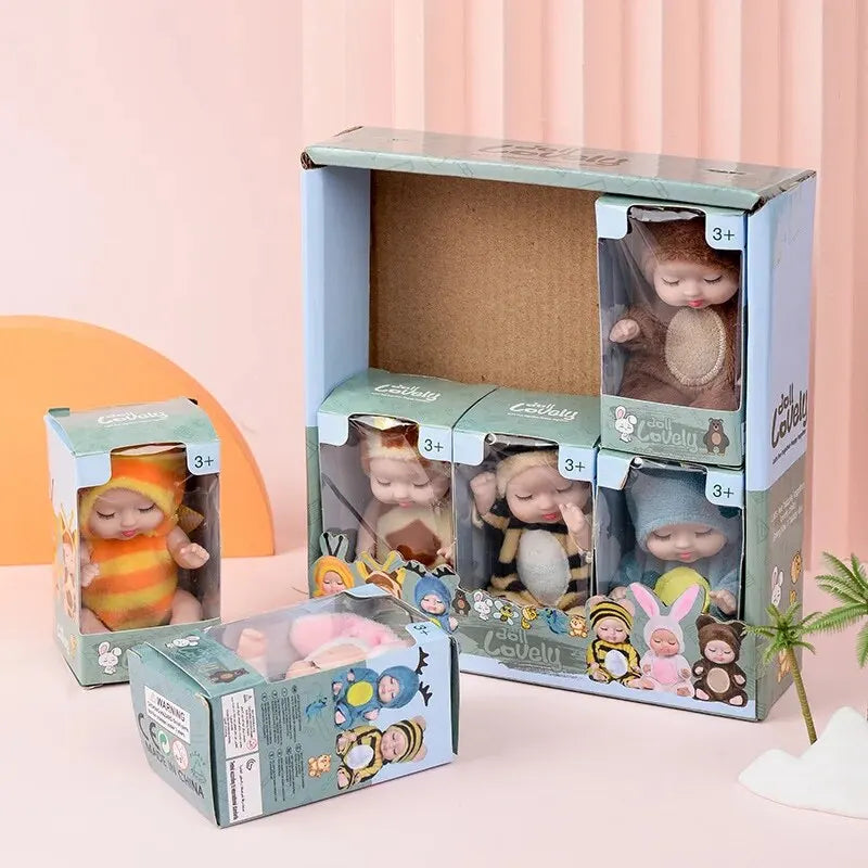 Princess Doll Set – 6 Adorable Animal Costume Dolls
