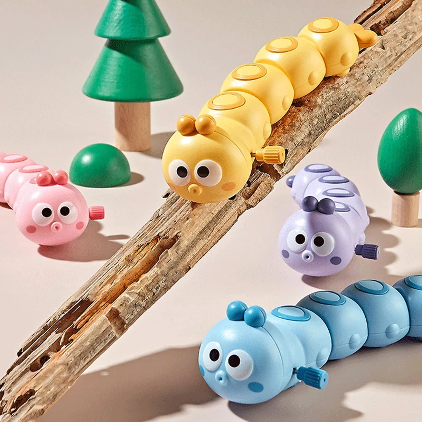 Wind-Up Crawling Caterpillar Toy – Baby Tummy Time & Movement Fun