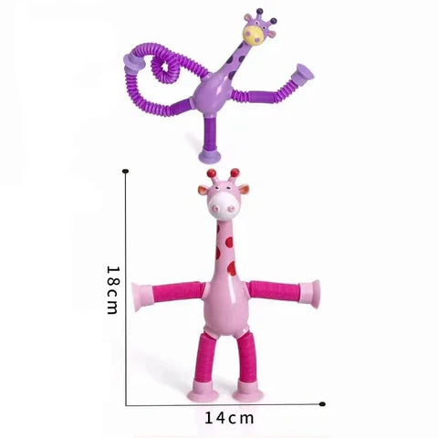 Sensory Suction Cup Giraffe Toy – Montessori Baby Motor Skills & Early Learning Toy