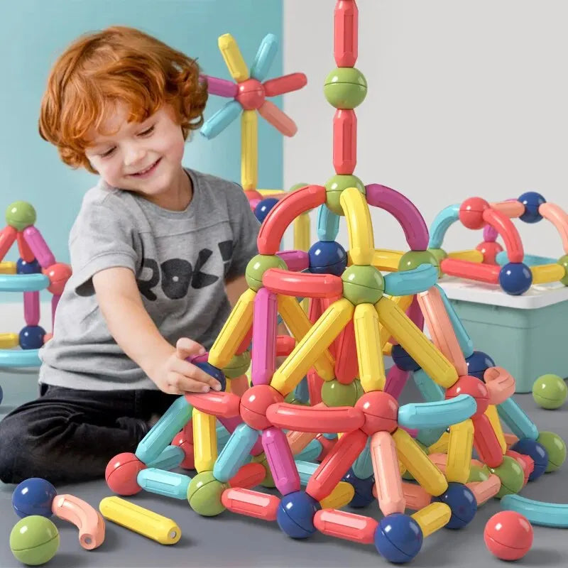 128-Piece Magnetic Building Set – Endless Creative Construction Fun