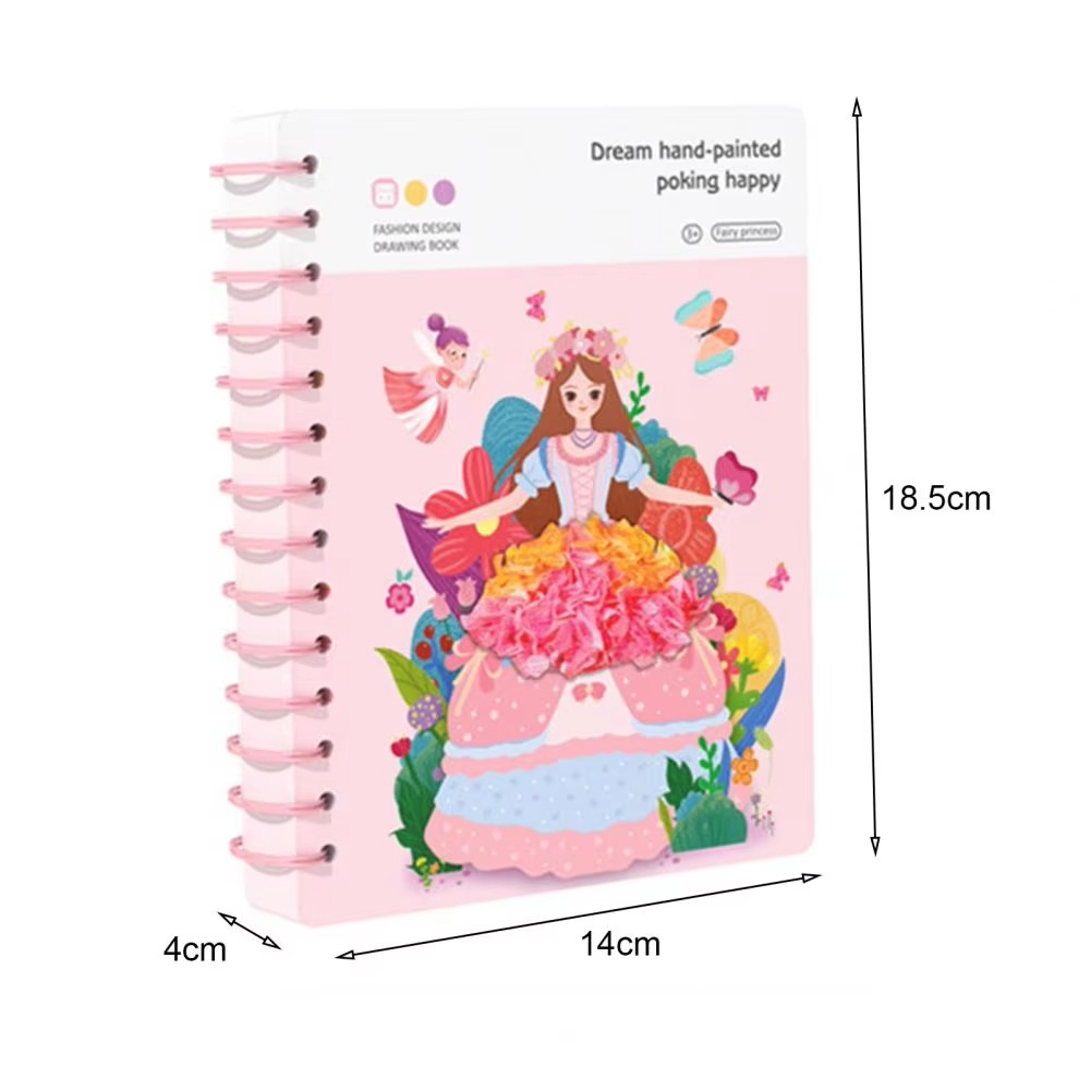 Magical Fashion Design Book – Creative Dress-Up & 3D Craft Activity Set For Kids
