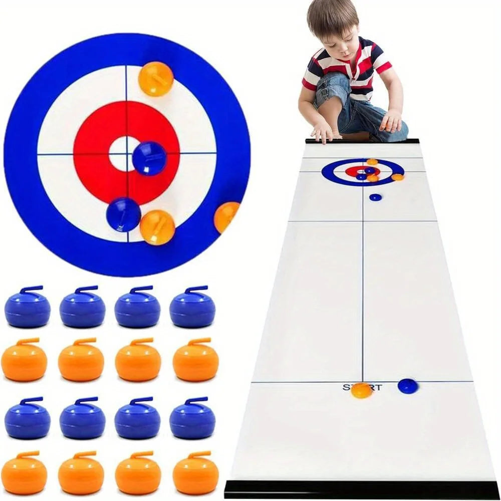 Interactive Table Curling Game – Family Fun Strategy Game For All Ages
