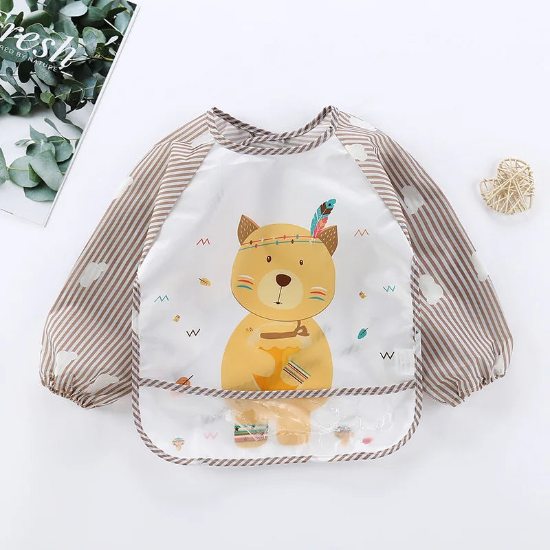 BabySleeve Bib – Long Sleeve Waterproof Bib For Mess-Free Mealtimes