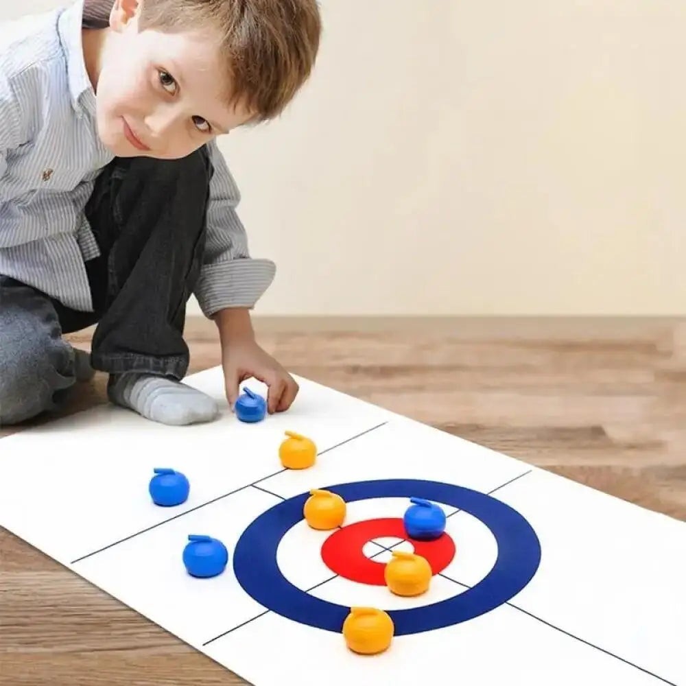 Interactive Table Curling Game – Family Fun Strategy Game For All Ages